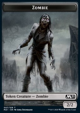 Zombie Token (B 2/2) // Knight Token (W 2/2 Vigilance) - Core 2021: Extras (Token) [XM21-T 07/04]
