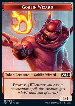 Goblin Wizard Token (R 1/1) // Demon Token (B 5/5) - Core 2021: Extras (Token) [XM21-T 08/06]