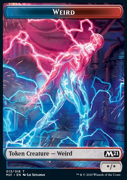 Weird Token (Blue and Red */*) - Core 2021: Extras (Token) [XM21-T13]