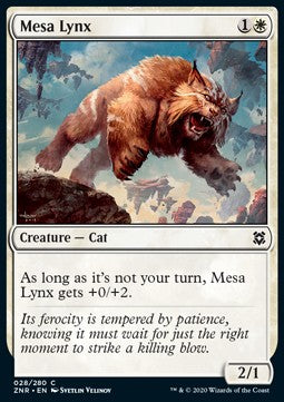 Mesa Lynx - Zendikar Rising (Common) [ZNR-28]