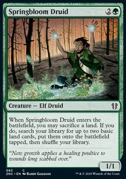 Springbloom Druid - Commander: Zendikar Rising (Common) [ZNC-83]