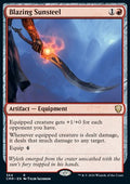 Blazing Sunsteel - Commander Legends: Extras (Rare) [XCMR-364]