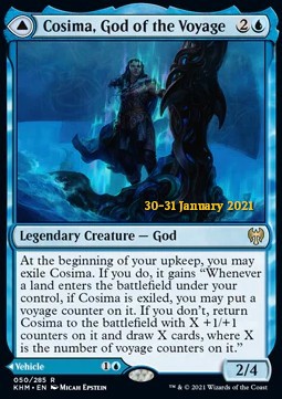 Cosima, God of the Voyage // The Omenkeel - Kaldheim: Promos (Rare) [PKHM-50]