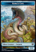 Koma's Coil Token (U 3/3) // Human Warrior Token (W 1/1) - Kaldheim: Extras (Token) [XKHM-T 7/3]
