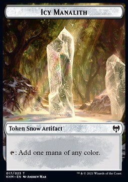 Icy Manalith Token // Treasure Token - Kaldheim: Extras (Token) [XKHM-T 17/19]