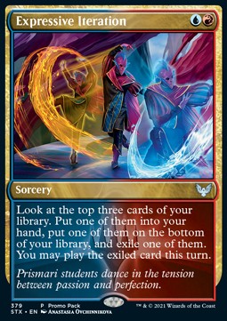 Expressive Iteration - Strixhaven: School of Mages: Promos (Uncommon) [PSTX-379]