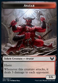 Avatar Token (Black and Red 3/6) - Strixhaven: School of Mages: Extras (Token) [XSTX-T01]