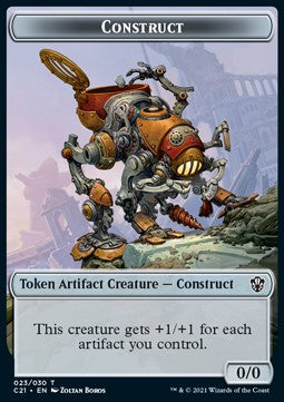 Construct Token (A 0/0) // Copy Token - Commander: Strixhaven: Extras (Token) [XC21-T 23/30]