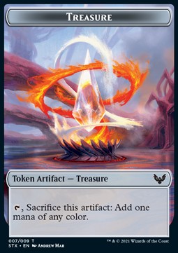 Treasure Token // Spirit Token (RW 3/2) - Strixhaven: School of Mages: Extras (Token) [XSTX-T 7/6]
