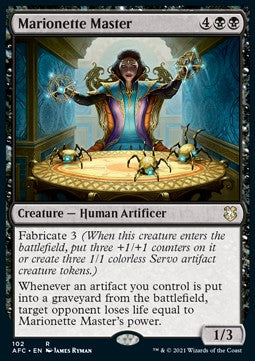 Marionette Master - Commander: Adventures in the Forgotten Realms (Rare) [AFC-102]