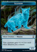 Illusion Token (U 1/1) // Skeleton Token (B 1/1) - Commander: Adventures in the Forgotten Realms: Extras (Token) [XAFC-T 3/6]