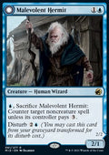Malevolent Hermit // Benevolent Geist - Innistrad: Midnight Hunt (Rare) [MID-61]