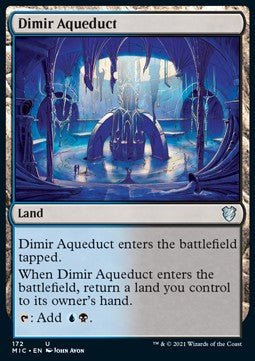 Dimir Aqueduct - Commander: Innistrad: Midnight Hunt (Uncommon) [MIC-172]