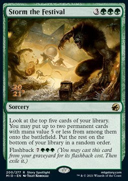 Storm the Festival (V.1) - Innistrad: Midnight Hunt: Promos (Rare) [PMID-200]