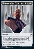 Teferi, Who Slows the Sunset Emblem // Zombie Token (B 2/2 Decayed) - Innistrad: Midnight Hunt: Extras (Token) [XMID-T 17/5]