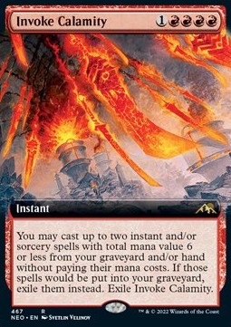 Invoke Calamity (V.2) - Kamigawa: Neon Dynasty: Extras (Rare) [XNEO-467]
