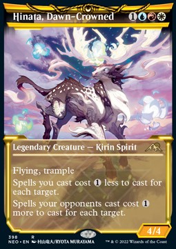 Hinata, Dawn-Crowned (V.1) - Kamigawa: Neon Dynasty: Extras (Rare) [XNEO-398]