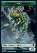 Spirit Token (Green 4/5) - Kamigawa: Neon Dynasty: Extras (Token) [XNEO-T11]