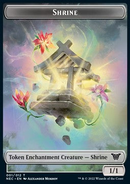 Shrine Token (Colorless 1/1) - Commander: Kamigawa: Neon Dynasty (Token) [NEC-T01]