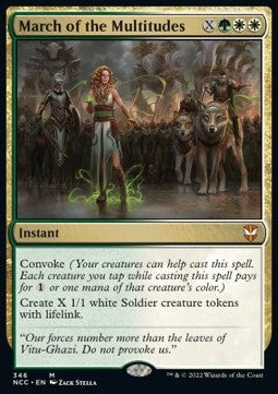 March of the Multitudes - Commander: Streets of New Capenna (Mythic) [NCC-346]