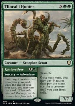 Tlincalli Hunter // Retrieve Prey (V.1) - Commander Legends: Battle for Baldur's Gate: Extras (Rare) [XCLB-682]
