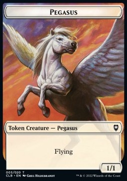 Pegasus Token (White 1/1) - Commander Legends: Battle for Baldur's Gate: Extras (Token) [XCLB-T03]