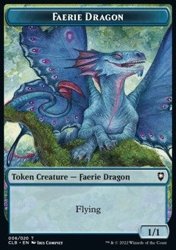 Faerie Dragon Token (Blue 1/1) - Commander Legends: Battle for Baldur's Gate: Extras (Token) [XCLB-T06]