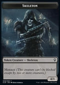 Skeleton Token (Black 4/1 Menace) - Commander Legends: Battle for Baldur's Gate: Extras (Token) [XCLB-T08]