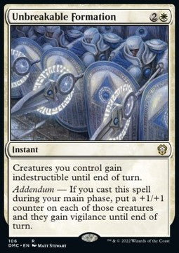 Unbreakable Formation - Commander: Dominaria United (Rare) [DMC-106]