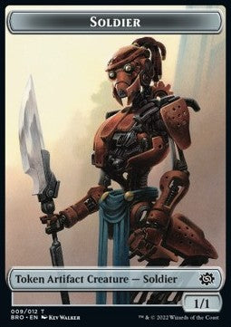 Soldier Token (Artifact 1/1) (V.2) - The Brothers' War: Extras (Token) [XBRO-T09]