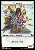 Samurai Token (W 2/2 Double Strike) // Phyrexian Mite Token (A 1/1) - Phyrexia: All Will Be One: Extras (Token) [XONE-T 2/11]