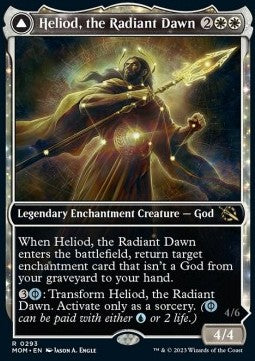 Heliod, the Radiant Dawn // Heliod, the Warped Eclipse - March of the Machine: Extras (Rare) [XMOM-293]
