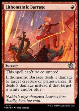 Lithomantic Barrage - March of the Machine (Uncommon) [MOM-152]