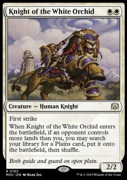 Knight of the White Orchid - Commander: March of the Machine (Rare) [MOC-193]