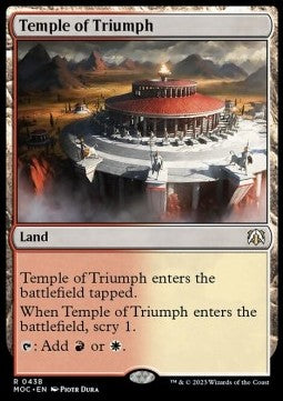 Temple of Triumph - Commander: March of the Machine (Rare) [MOC-438]