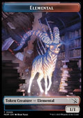 Elemental Token (Blue and Red 1/1) - March of the Machine: Extras (Token) [XMOM-T9]