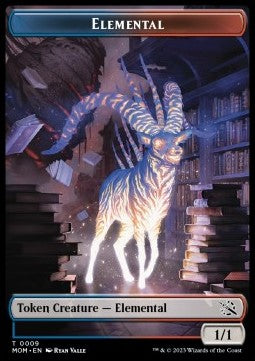 Elemental Token (Blue and Red 1/1) - March of the Machine: Extras (Token) [XMOM-T9]