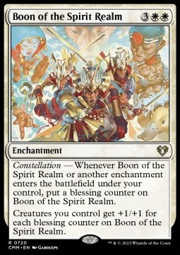 Boon of the Spirit Realm (V.1) - Commander Masters: Extras (Rare) [XCMM-720]
