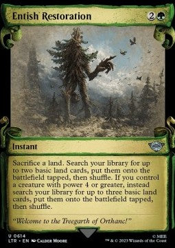 Entish Restoration (V.1) - The Lord of the Rings: Tales of Middle-earth Holiday Release (Uncommon) [LTRH-614]