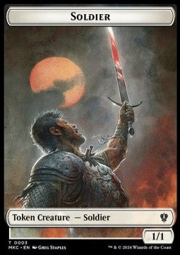 Soldier Token (W 1/1) // Ogre Token (R 3/3) - Murders at Karlov Manor: Tokens (Token) [TMKM-CT 3/14]