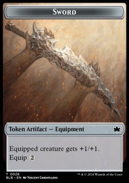 Sword Token - Bloomburrow: Tokens (Token) [TBLB-T28]