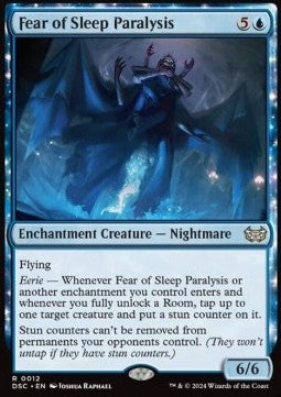 Fear of Sleep Paralysis - Commander: Duskmourn: House of Horror (Rare) [DSC-12]