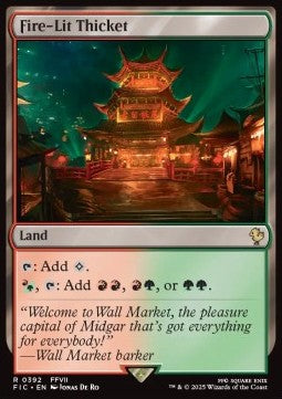 Fire-Lit Thicket - Commander: Magic: The Gathering - FINAL FANTASY (Rare) [FIC-392]