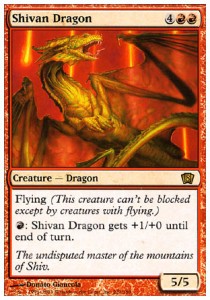 Shivan Dragon - Eighth Edition (Rare) [8ED-221]
