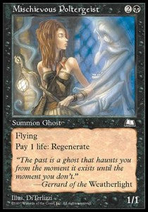 Mischievous Poltergeist - Weatherlight (Uncommon)